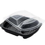 Barquette repas PP avec couvercle transparent